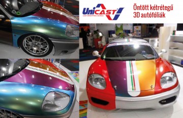 Unicast 9600 kétrétegű öntött fényes 3D autófólia